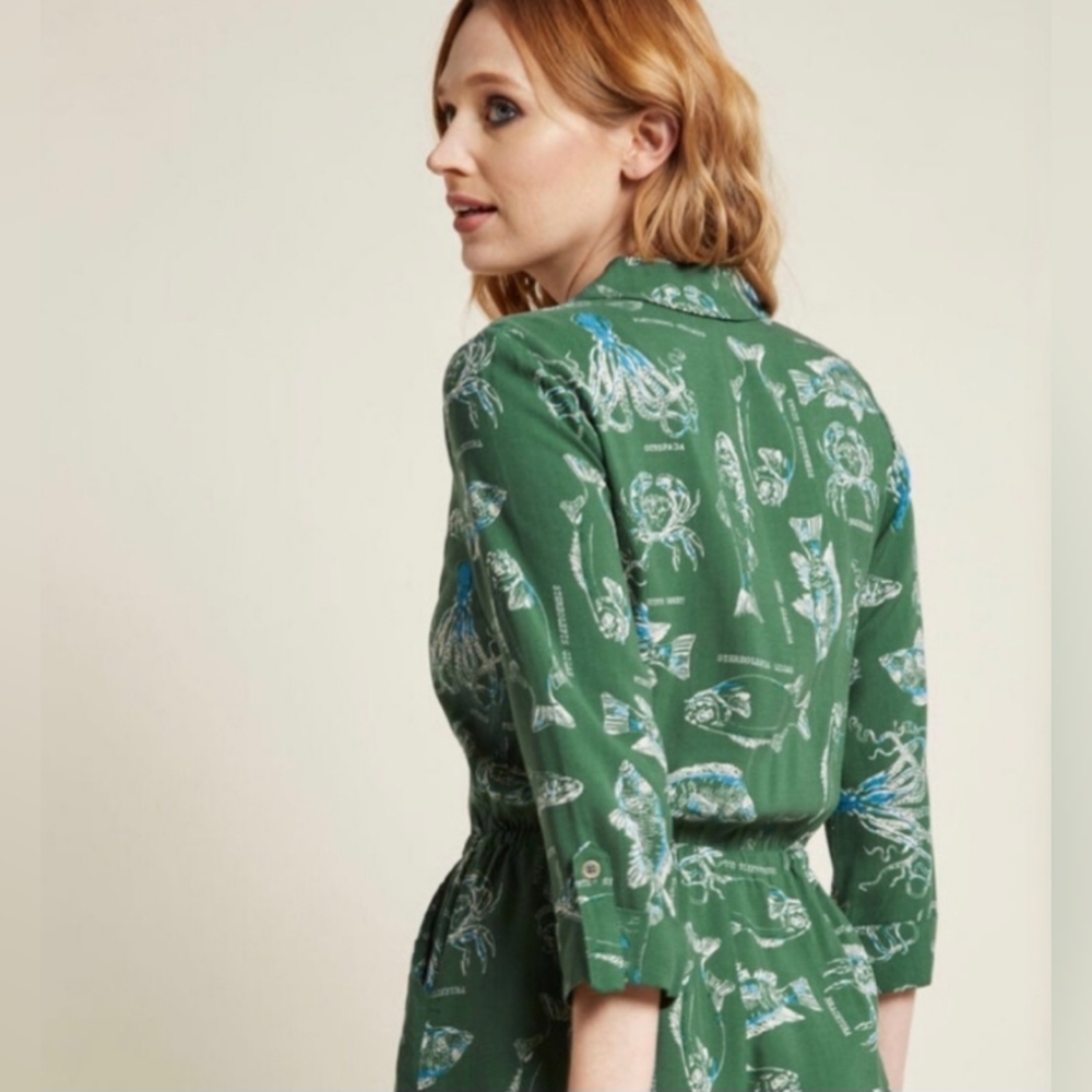 NWOT Modcloth 'Fish' Romper: Size XXS